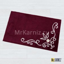 Коврик в ванную LC бордо