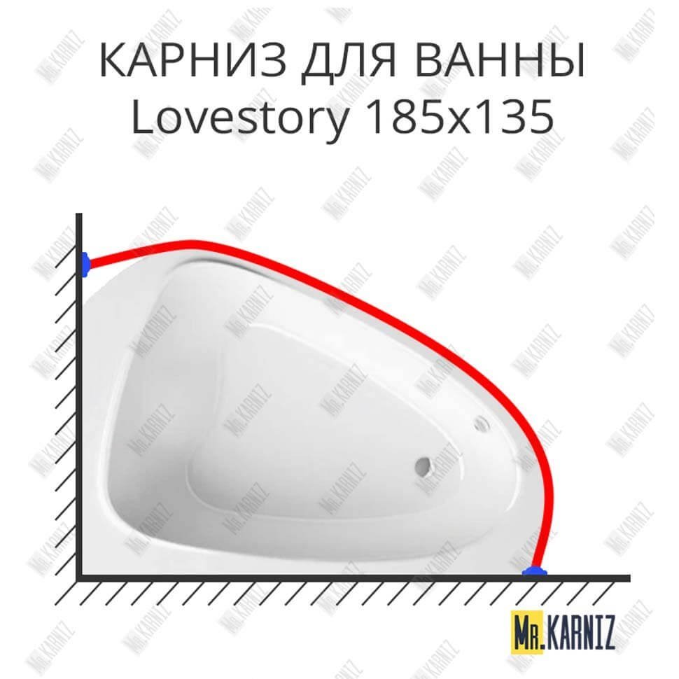 Карниз для ванны Ravak Lovestory 185х135 Усиленный 25 мм MrKARNIZ Карниз для ванны Ravak Lovestory 185х135 Усиленный 25 мм MrKARNIZ