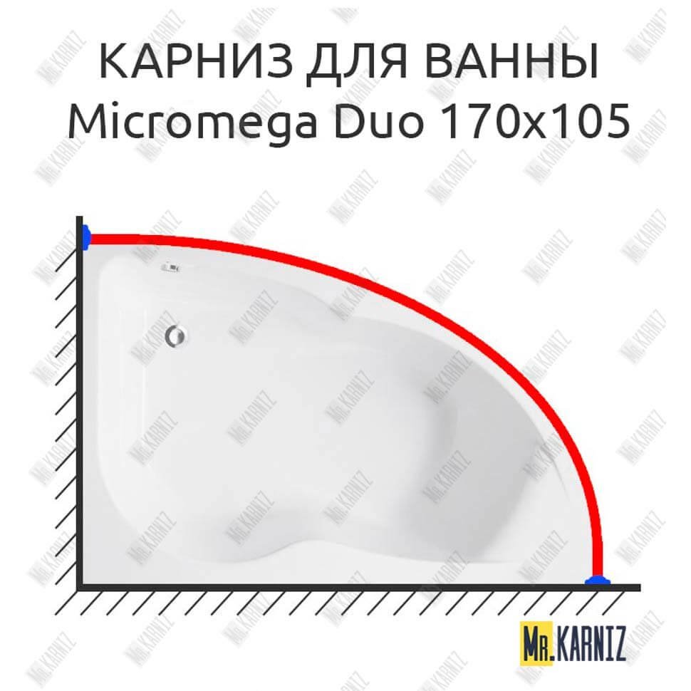Карниз для ванны Jacob Delafon Micromega Duo 170х105 Усиленный 20 мм MrKARNIZ Карниз для ванны Jacob Delafon Micromega Duo 170х105 Усиленный 20 мм MrKARNIZ
